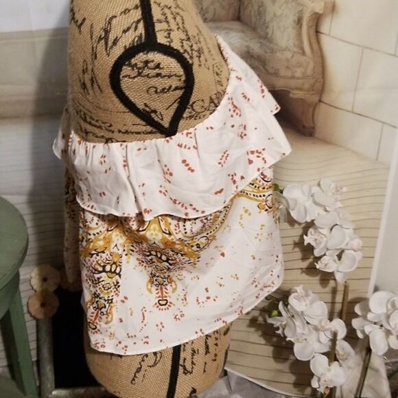 Free People Cute boho Strapless Top in EUC Size XS - Picture 3 of 6